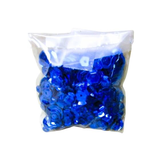 Horizon Midnight Blue Sequins, Round, Metal, Pack of 100, Craft Supplies - Picture 2 of 2